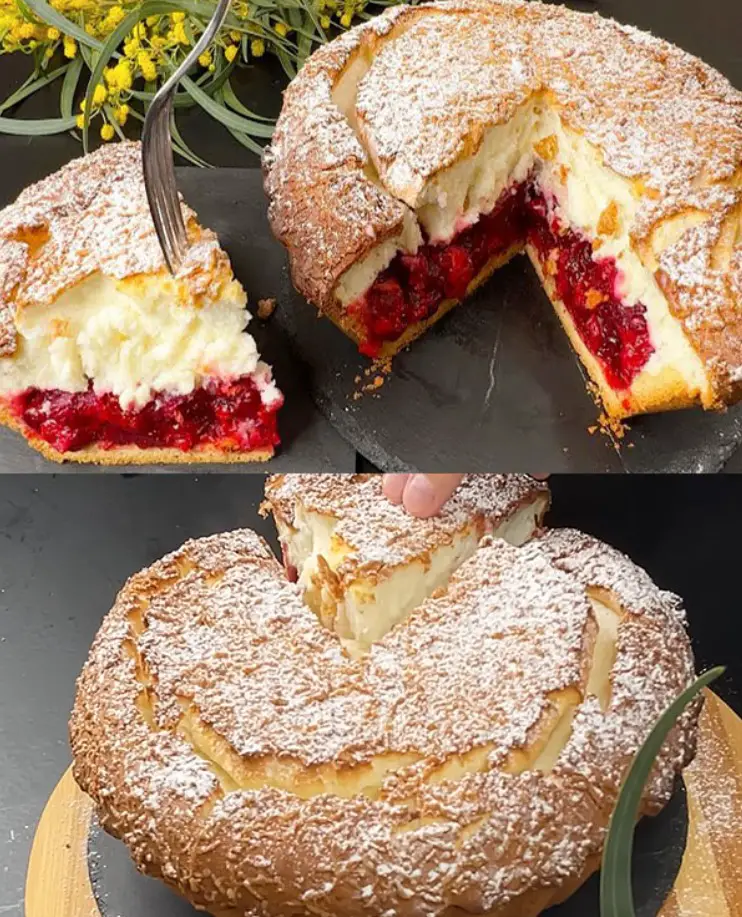 Cherry Jam Yogurt Cake Recipe