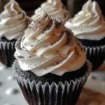 Black Velvet Marshmallow Cupcakes