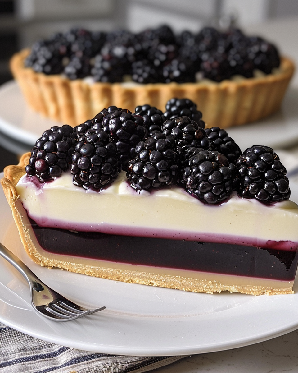 Blackberry Vanilla Hazelnut Tart