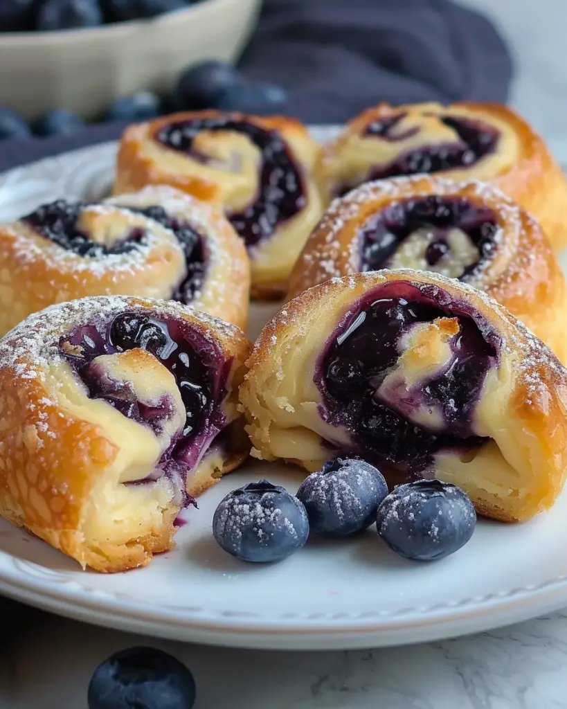 Blueberry Cheesecake Rolls