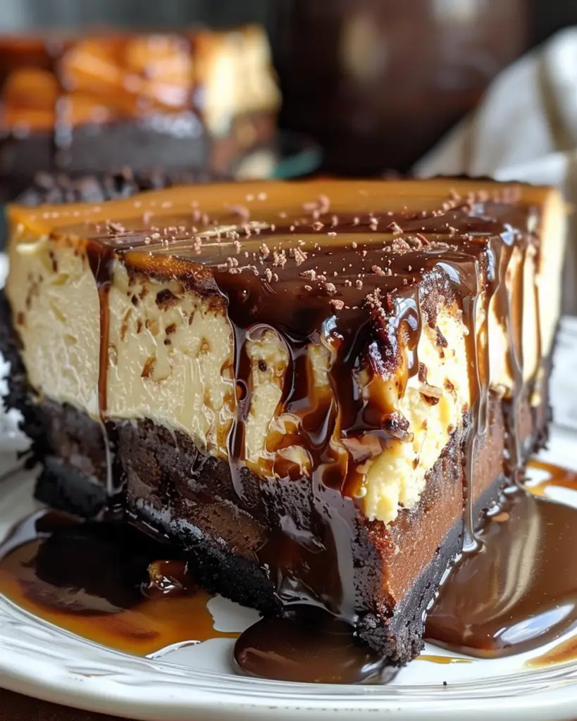 Caramel Brownie Cheesecake