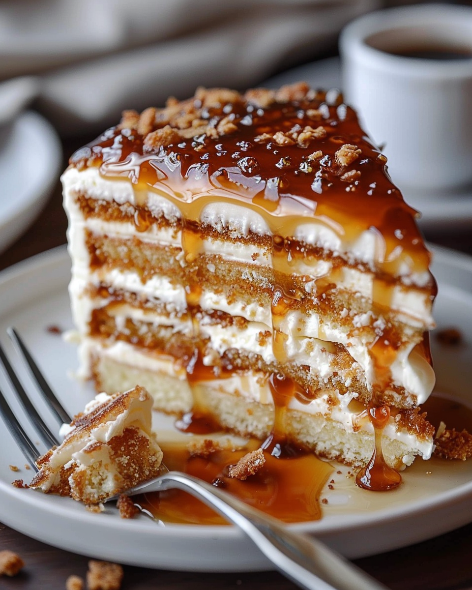 Caramel Crunch Cake