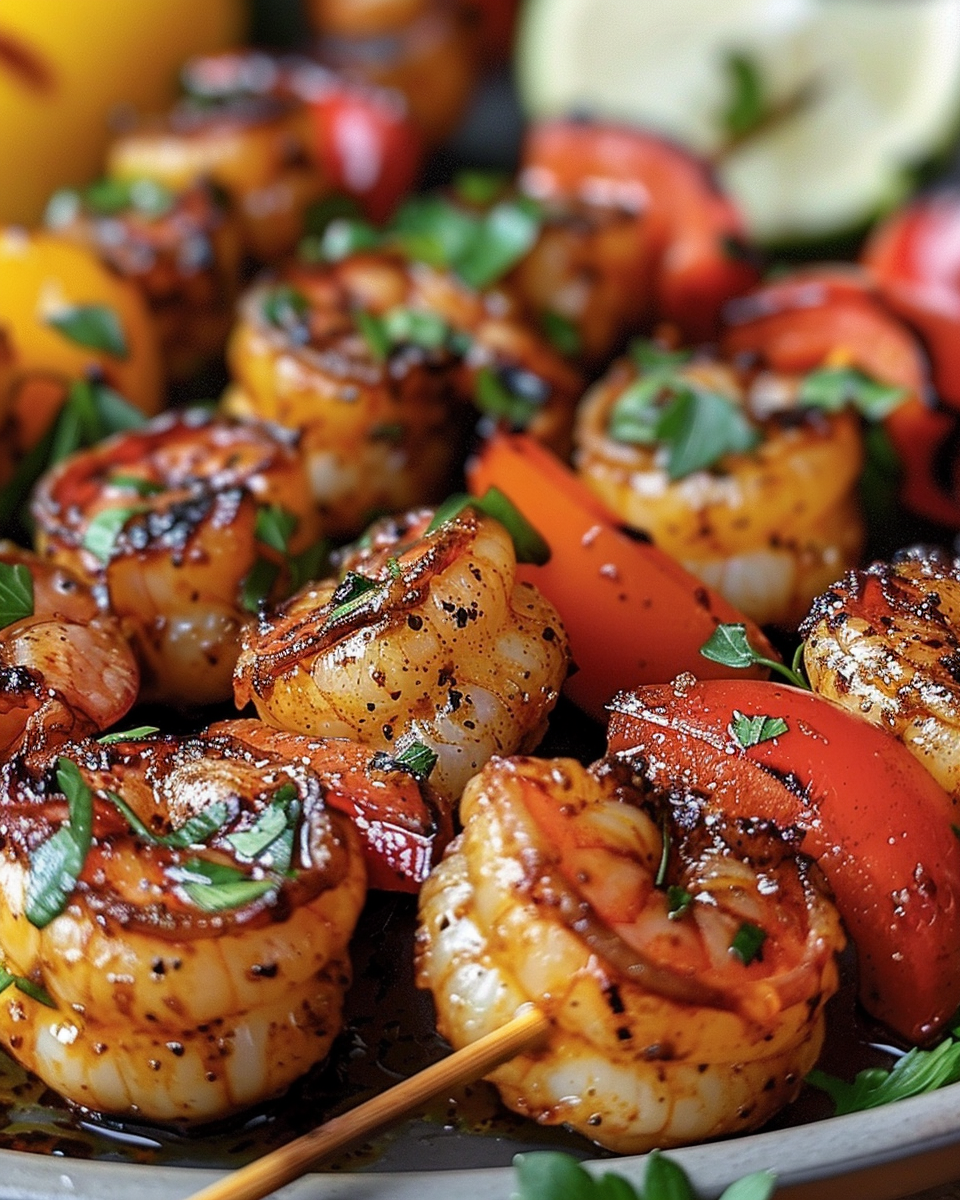 Caribbean Jerk Shrimp Skewers