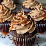 Chocolate Espresso Cupcakes with Salted Caramel Buttercream