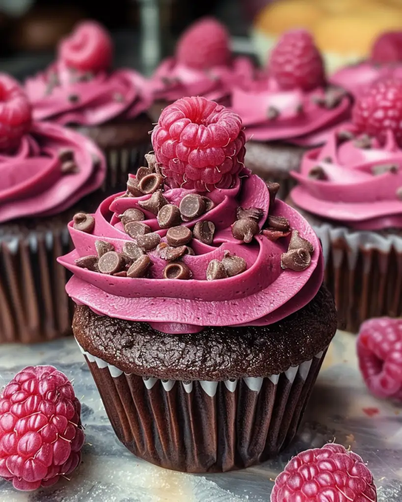 Chocolate Raspberry Cupcakes