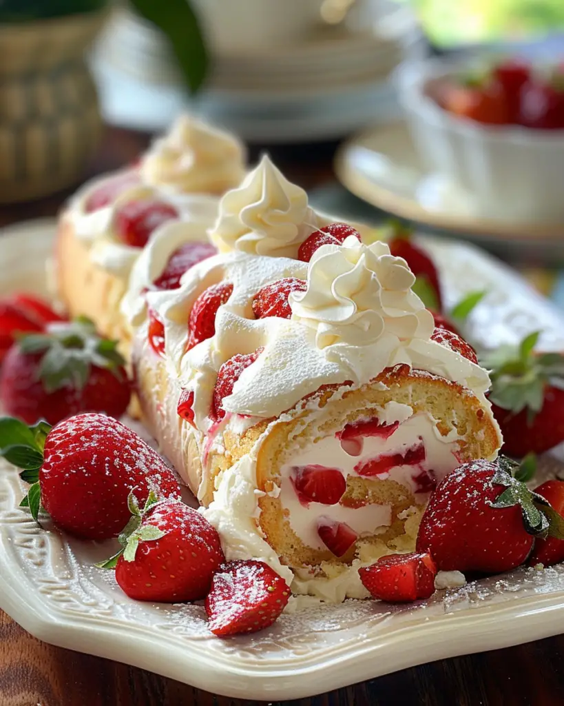 Easy Strawberry Cake Roll