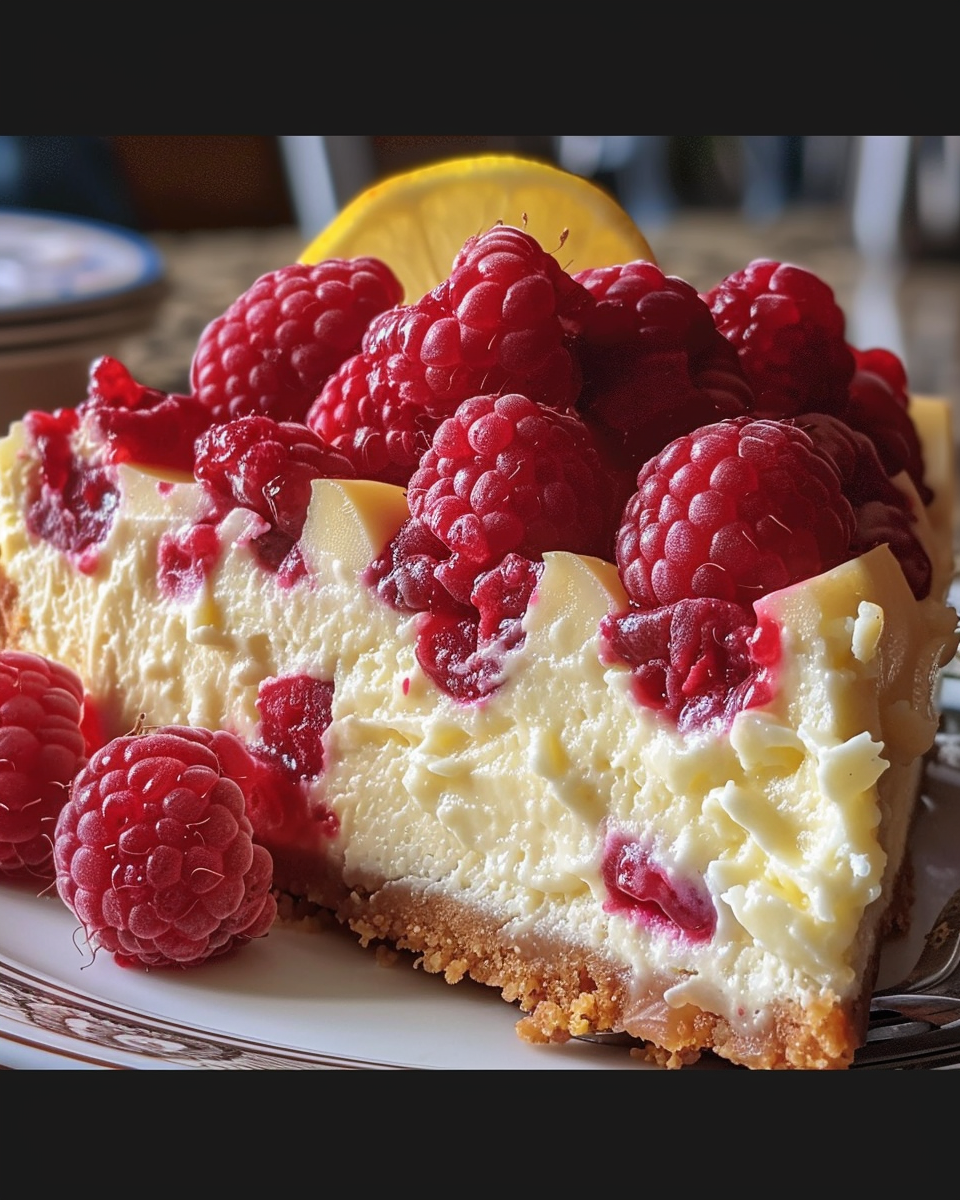 Lemon Raspberry Cheesecake