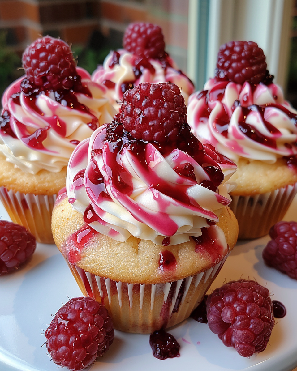 Raspberry Cheesecake Cupcakes