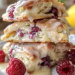 Ridiculously Easy Lemon Raspberry Scones