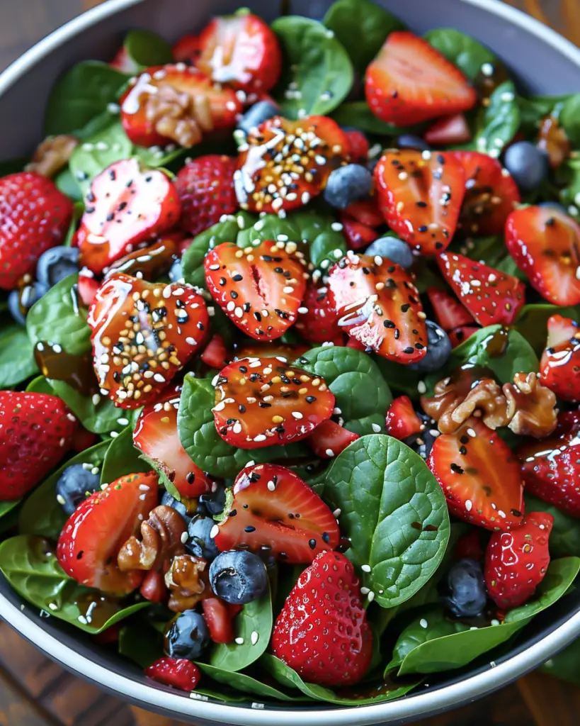 Strawberry Spinach Salad