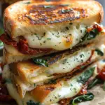 Sun-Dried Tomato, Spinach, and Ricotta Grilled Cheese