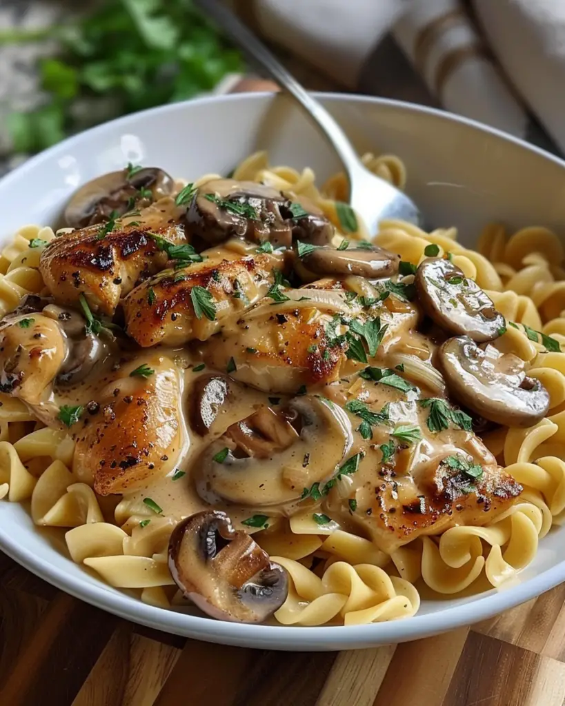 Chicken with Buttered Noodles